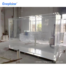 Factory direct sale indoor decorative giant plexiglass fish tank
